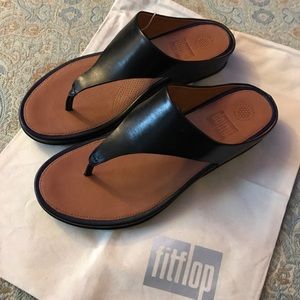Black leather Banda Fitflops - size 9 - NWT in box